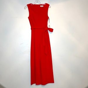 Red Calvin Klein Women’s Jumpsuit Size 2